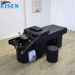 KISEN Lit de lavage de cheveux électrique japonais pour salon de coiffure, avec fonction spa, massage de la tête et vapeur à circulation d'eau - Product Image 5