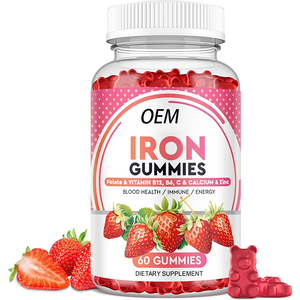 Bonbons en fer avec étiquette personnalisée OEM pour adultes Vente en gros Vitamine C Blood Constructeur d'énergie Soutien pour hommes et femmes Carence en fer - Product Image 1