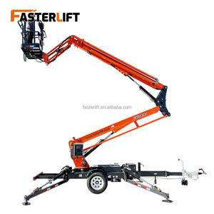 رافعة كهربائية جديدة من FASTER <span class=keywords><strong>LIFT</strong></span> بارتفاع 16 متر، منصة عمل مرنة قابلة للسحب للعمل على ارتفاعات عالية، سعة 200-450 كجم - Product Image 4