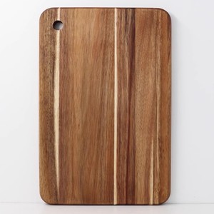 Tabla de cortar de madera de acacia rectangular pequeña con mango grande estilo herradura para cocina - Product Image 5