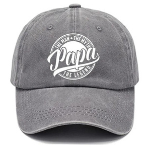 Gorra de béisbol de PVC con logo impreso, estilo Papa, lavada, para deportes al aire libre, con visera, patrón de letras, 6 paneles, ajustable - Product Image 4