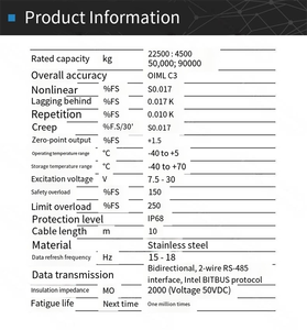 Veidt Weighing for 0760 - 22.5t Weighing <b>Sensor</b> TOLEDO POWERCELL C3 Digital Type Digital Display Precise Weighing With Dig - Product Image 4