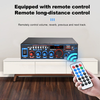  Penguat Daya Audio Echo Bass Treble USB SD FM Perekam Kontrol Mikrofon Speaker Karaoke Rumah Buatan Pabrik Sendiri