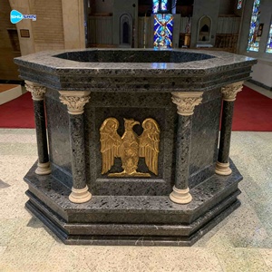 Pupitre d'autel religieux <span class=keywords><strong>en</strong></span> marbre noir <span class=keywords><strong>naturel</strong></span> <span class=keywords><strong>de</strong></span> style occidental, <span class=keywords><strong>table</strong></span> <span class=keywords><strong>de</strong></span> pupitre du Pape - Product Image 3