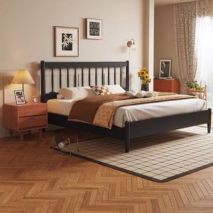 Cadre de lit moderne en bois massif, montage facile, tailles King, <span class=keywords><strong>Queen</strong></span>, Full, mobilier de chambre minimaliste pour la maison et l'appartement - Product Image 5