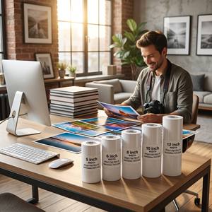 Rouleau d'échantillons de papier photo RC brillant haute qualité, imperméable, séchage instantané, 240g 260g, 5 6 8 10 12 pouces, pour Epson <span class=keywords><strong>Canon</strong></span> HP - Vente en gros - Product Image 5
