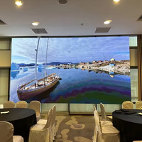 Écran LED d'intérieur polychrome de vente chaude 500*1000mm affichage publicitaire de mur vidéo de panneau de LED pour l'hôtel d'église