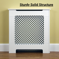 Meuble de radiateur et cache-radiateur en MDF blanc peint au design moderne |   Meubles de salon de petite taille, qualité supérieure, best-seller au Royaume-Uni, MOQ 20