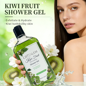 Gel Douche Éclaircissant et Hydratant Greenlem Kiwifruit Format Standard pour Tous Types de Peau Peau Soyeuse Femmes Adultes Marque Privée - Product Image 2