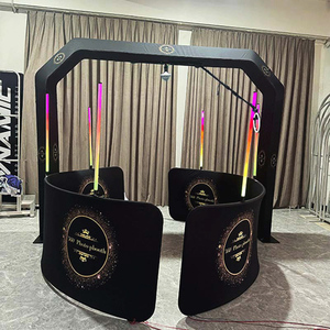 2025 <b>New</b> Adjustable 360 Photo Booth Enclosure Backdrop Sky Rgb Led Ring Lights - Product Image 6