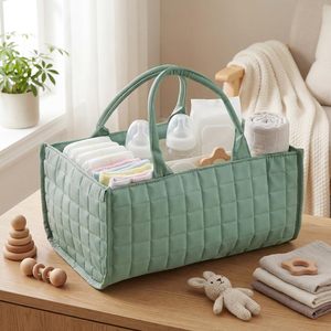 <span class=keywords><strong>Bolsa</strong></span> de Almacenamiento Portátil Grande, Resistente al Agua, de Poliéster, para Guardería, con Divisor Extraíble, Diseño Estampado, Organizador de Pañales - Product Image 1