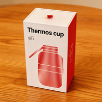 Boîte cadeau en papier écologique avec impression de logo sur mesure, tiroir coulissant, pour gobelets isothermes et mugs de voyage