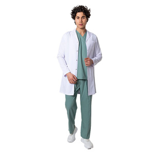 Abbigliamento da estetista personalizzato camice da laboratorio ad asciugatura rapida cappotto chirurgico in poliestere medico cappotto medico - Product Image 5