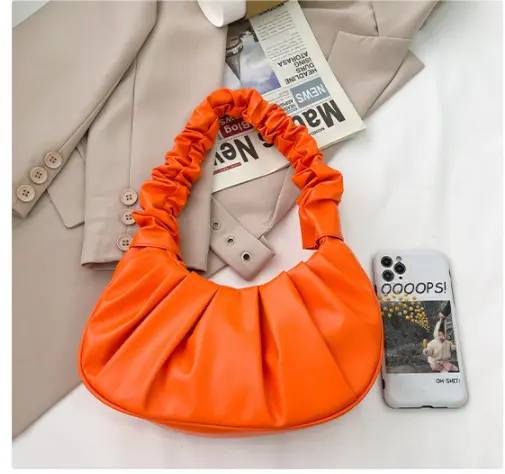 Lulu&Lucy Small Orange Ruffles CLOUD Purse BAG for Black African Women
