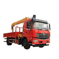 Promotion Spéciale : Camion-grue Dongfeng 4x2 5 tonnes à bras droit, moteur hydraulique Cummins pour la construction, le levage et le chargement de marchandises