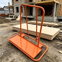 Chariot de rangement pliable en métal LOADPRO pour chariots à plateau - Conception peu encombrante pour usage domestique