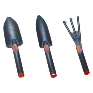 Hand Trowel, Transplanter, Cultivator, Shovel, Spade of 3PCS Garden Tools Set