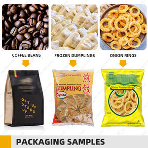 เครื่องบรรจุภัณฑ์แบบอัตโนมัติแนวตั้ง 500 กรัม 800 กรัม แบบปิดผนึกด้านหลัง สำหรับบรรจุขนม<span class=keywords><strong>กุ้ง</strong></span> ขนมครีมพัฟ มันฝรั่งทอดกรอบ - Product Image 2