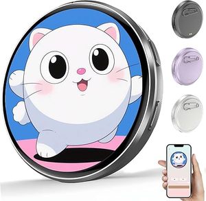 Tarjeta de Identificación Digital Inalámbrica Bluetooth con Pantalla HD Clara de 1.8'', API Abierta, Código Abierto, Recargable, Personalizable OEM, Tipo Pin o Colgante - Product Image 1