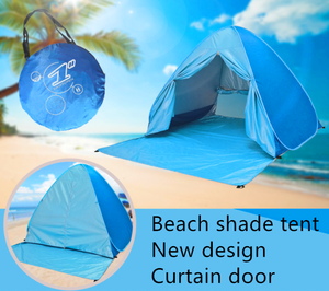 Auvent Portable Anti UV automatique abri solaire Camping extérieur instantané Pop Up tente de plage avec rideau enduit plage pêche Cabana - Product Image 2