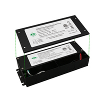 Transformador LED UL FCC ETL IP54 de 100W 200W 300W, 12V 24V, Regulable Triac, Controlador LED de Voltaje Constante con Caja de Conexiones