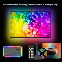 Rétroéclairage TV synchronisé, éclairage d'ambiance LED éblouissant avec télécommande Phantom-Color pour synchronisation d'écran, bande LED Poi