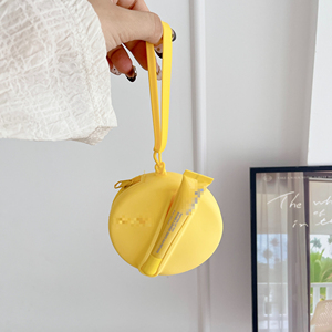 Borsa per il trucco lucidalabbra con logo <span class=keywords><strong>Hailey</strong></span> Bestseller portafoglio portatile in Silicone custodia per telefono moneta e rossetto stile creativo - Product Image 3