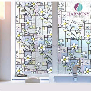 Nouvelle vision belle amovible 3d transparent statique film de teinte de fenêtre non adhésif PVC matériel intimité autocollant - Product Image 4