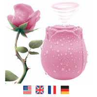 AIERSHA Jouet Rose Étanche à Ventouse Clitoridienne, Stimulateur d'Allaitement en Silicone pour Adultes, Vibrateur Rose