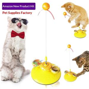 Juguete para Gatos con Forma de Molino de Viento, Material TPR, Luminoso, Giratorio, con Resorte, para Rascar y Girar - Product Image 4