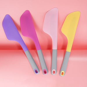 Silicone Spatula Set 4pcs Food Grade Flexible Baking Tools For Mixing Cake Jam Butter Oven Safe Dishwasher Safe - Product Image 1