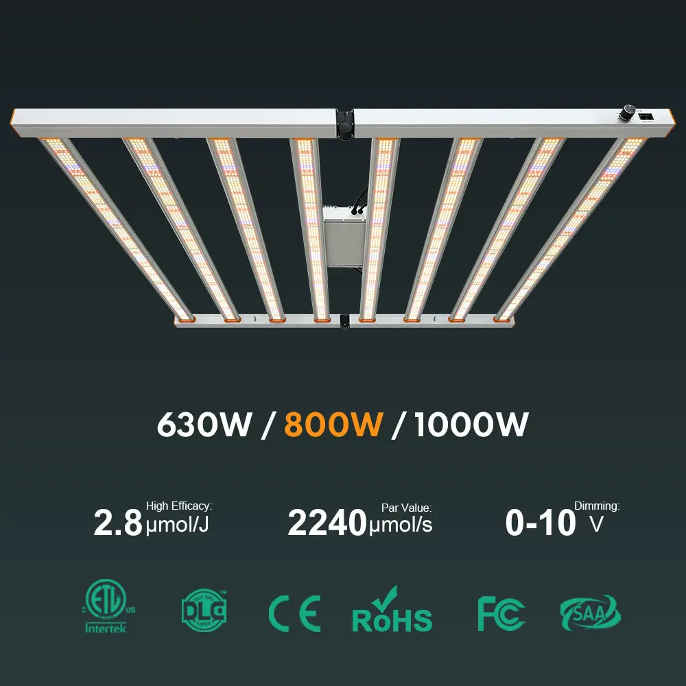 800 1000 1200 Watt Uv Ir Full Spectrum samsung Lm301b Lm301h Evo Plant Led Grow Lights for Greenhouse