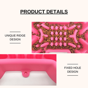 Mumlu tuval köpek maması kasesi lüks yavaş besleyici köpek kase yavru seyahat yemek kasesi Pet su tutucu - Product Image 4