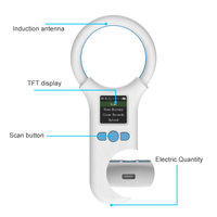 Escáner de Microchip para Animales de 134.2Khz BT, Lector de Microchip para Mascotas FDX-B/EMID, 500 Registros de Historial de Datos, Carga al PC/Teléfono Celular/Tableta