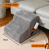 Escaliers pour animaux de compagnie en mousse amovibles, lavables et antidérapants pour chiens de petite taille et âgés, utilisation moderne et minimaliste dans le salon