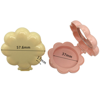 Mini 3.2g pétale coquille ombre à paupières boîte monocouche emballage boîte vide Monochrome poudre fard à joues poudre boîte Macaron bonbons