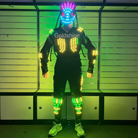 Carnaval Rave Party Stage Performance Lumineux Vêtements Costume Led Robot Costume pour Bar Night Club Led Danse Éclairage Costumes