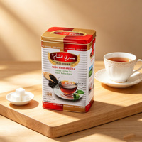 Boîte en étain carrée écologique de qualité alimentaire avec couvercle, impression CMYK, logo personnalisé pour l'emballage du thé, vente en gros