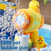 Nouvelle machine à bulles en plastique pour enfants, électrique, entièrement automatique, étanche, pistolet à bulles manuel, jouets unisexes, 0-24 mois