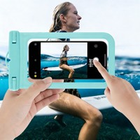 Étui de téléphone transparent étanche en PVC pour la photographie sous-marine et la natation/plongée, les sports de glace et de neige