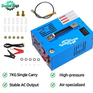 Compresseur d'air haute pression PCP SolidTop 4500psi <span class=keywords><strong>sans</strong></span> huile 300 bars 12V/110V/220V portable refroidi par air pour pneus de voiture et paintball - Product Image 1