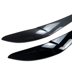 Bmw X3 X4 F25 F26 2014 2017 Headlight Eyebrow Decal Piano Black Carbon Fiber Texture Abs Body Stickers - Product Image 5