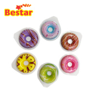BESTAR Bonbons Gélifiés Personnalisés en Forme de Donut, Saveurs Fruitées Assorties, Bonbons Moelleux Halal pour Enfants, Confiserie Sucrée Décontractée pour Enfants