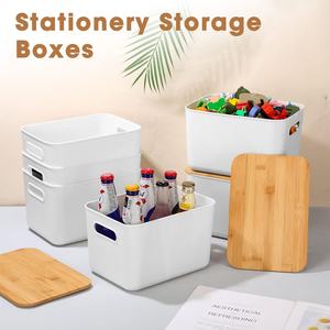 กล่องจัดเก็บสายเคเบิลไม้ไผ่ พร้อมฝาปิดไม้ไผ่ - Product Image 2