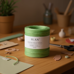 Spago di Sisal Ilan 3mm Verde Chiaro 250g per Artigianato - Product Image 3