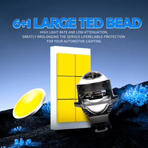 ไฟหน้าโปรเจคเตอร์แบบ Bi-<span class=keywords><strong>LED</strong></span> สามสี รุ่น Chenlang ขนาด 3 นิ้ว สว่างพิเศษ ไฟสูง/ต่ำ 140W/120W สำหรับรถยนต์พวงมาลัยขวา/ซ้าย  แบบแบน สำหรับอุปกรณ์ตกแต่งรถยนต์ - Product Image 4