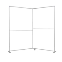 8x8ft Open Book-Shaped Frame Backdrop Stand for Baby Shower and Graduation Party
