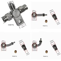 Raccord croisé 4 voies AN3-AN6, adaptateur de répartition de ligne de carburant en acier inoxydable 304 pour conduite de frein/huile pour voiture de performance