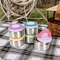 Tarro de comida de grado alimenticio de 8oz, termo al vacío en forma de cuenco, calentador de alimentos de lujo para niños, frasco, contenedor de sopa, contenedor de Almuerzo