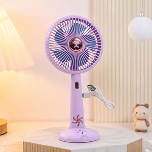 Portable Handheld <b>Fan</b> With <b>Stand</b> Rechargeable Usb Powered 5W DC Motor Three Speeds For Outdoor Use And Students - Product Image 2